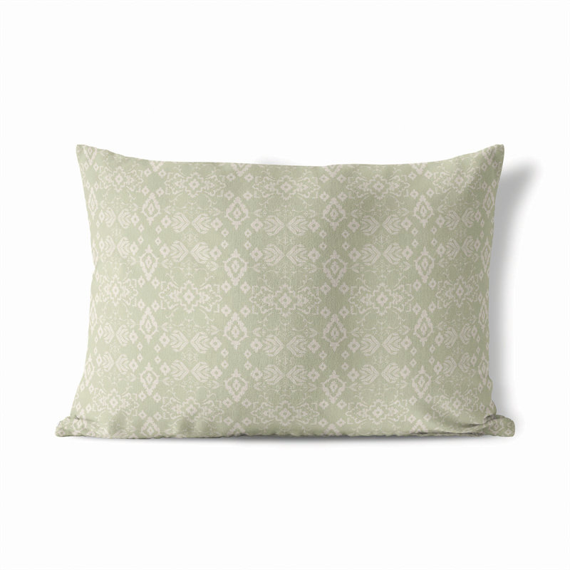 Block UV Protected Outdoor Pillow, Rectangle 14"H x 20"W, Sage