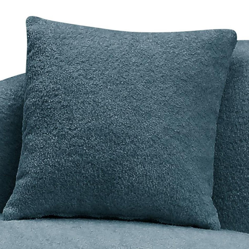 Canapé incurvé moderne Yazgur Boneless, Chenille orange, 26.9" H x 93.6" W x 41.3" D