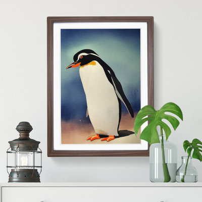 Penguin In Watercolour No.1 - Wall Art