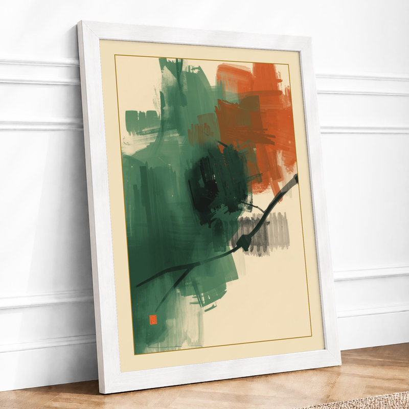 Gestured Forms Abstract - Print, A1 - 84.1 x 59.4 cm, White