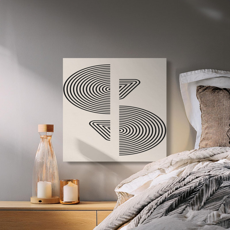 Wrapped Canvas Print Set, 30.48 cm H x 30.48 cm W, Black