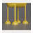 Whimsical Dog Sculpture Ambient Floor Ornament