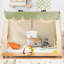 Lit simple avec tente et lumière-910716942-910716941