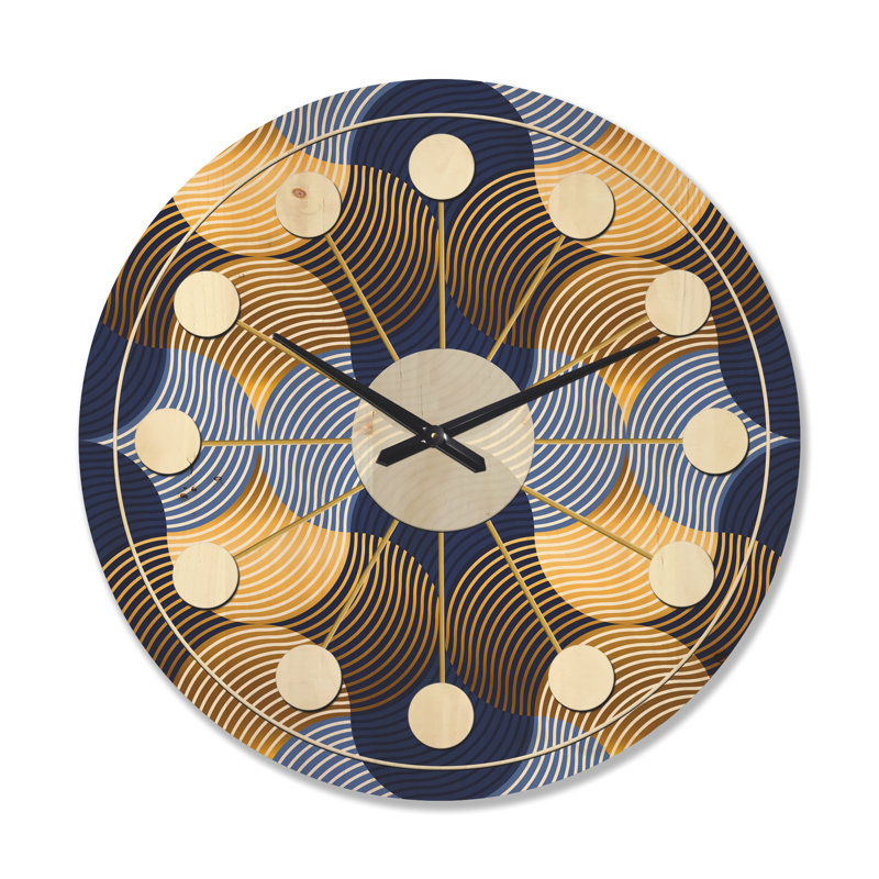 Horloge murale rétro Mid-Century, Très grand