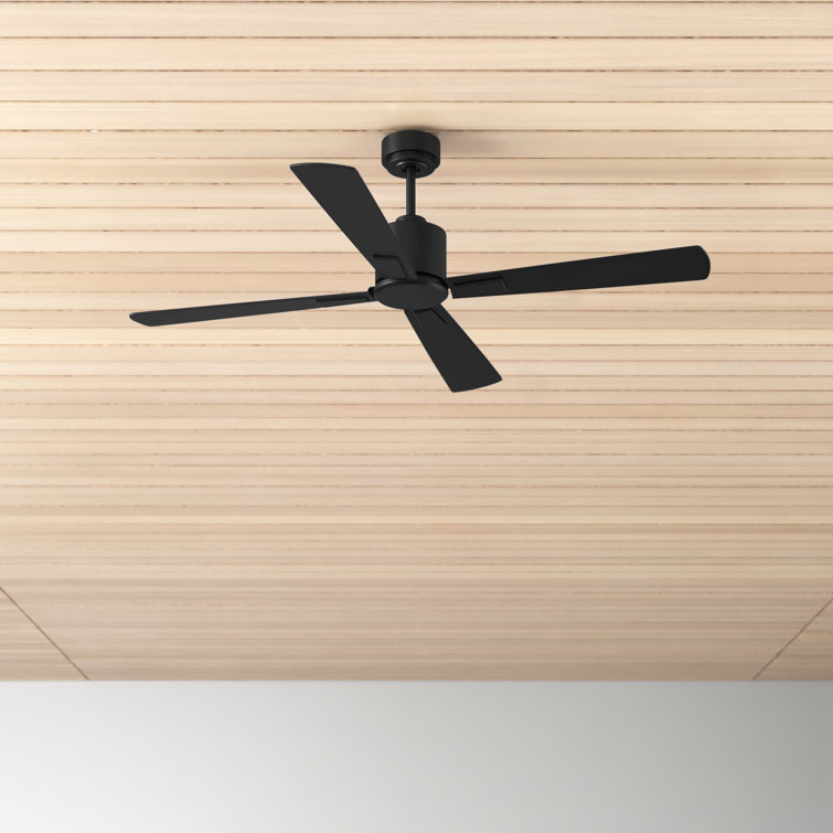 Harford 4 - Blade Standard Ceiling Fan with Remote Control