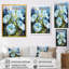 «Blue Morning Glory», art mural «Dewy Blooms I»-496710685-530506247