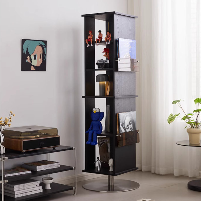Rotating Bookcase, Black