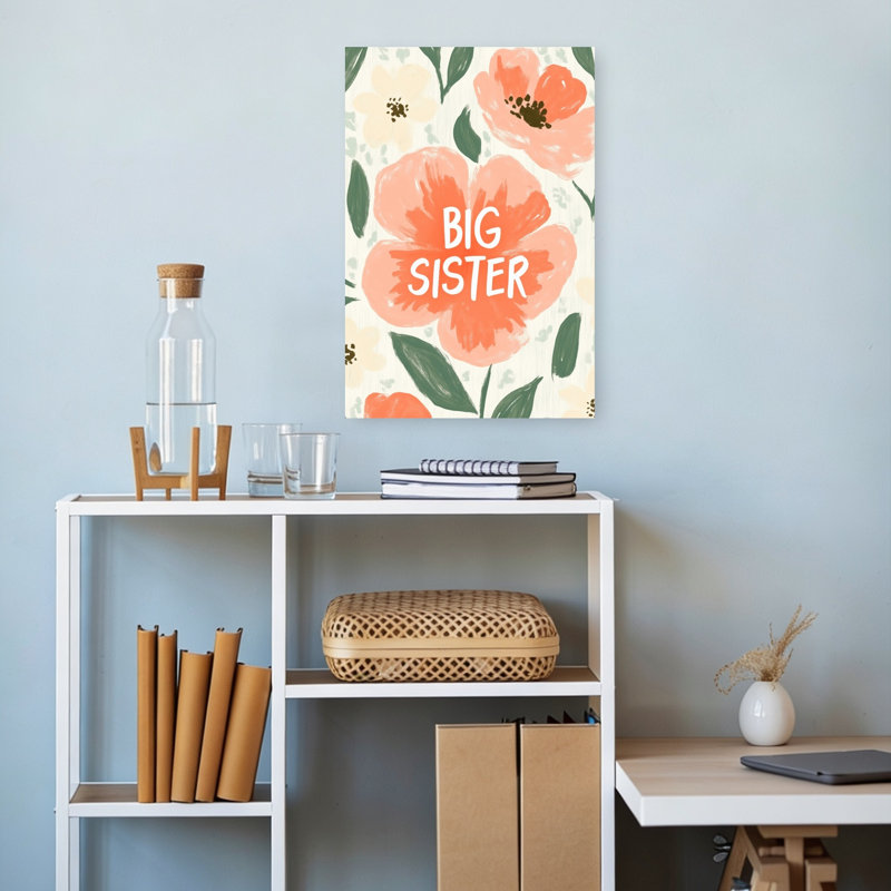 Floral Celebration Abstract Contemporary Flower Nature Wall Art Print, 45.72cm H x 30.48cm W