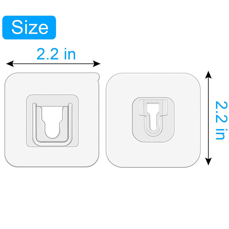 Double Sided Self Adhesive Wall Hooks 10 Set