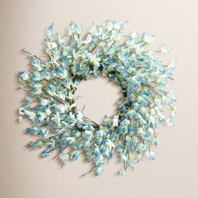 24" Handcrafted Forsythia No Holiday Wreath