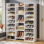 14-Tier Shoe Rack, White Shoe Storage Cabinet with 22 Open Cubbies, 46 Pairs Wide Entryway Shelf for Shoes-480935303
