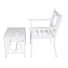 Grammercy Outdoor Chair And Side Table - White