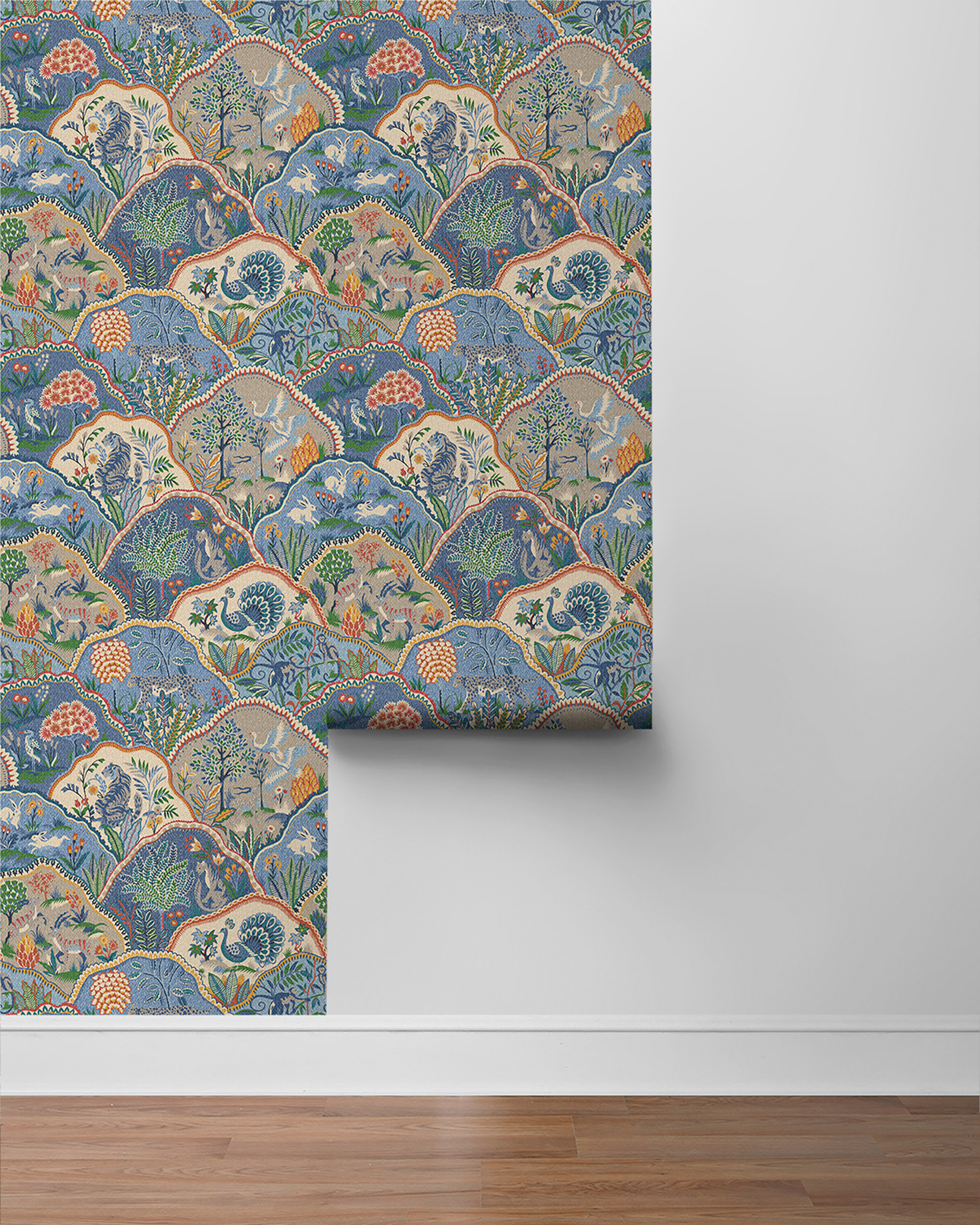 Bungalow Rose Zoologic Animal Vignettes 18' L x 20.5" W Peel and Stick Wallpaper Roll & Reviews | Wayfair