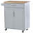 32.8" Kitchen Island Cart – Compact Storage + Towel Rack-623054716