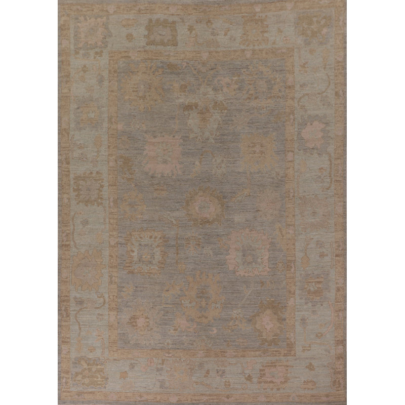 Handmade Oushak Vegetable Dye Area Rug 8