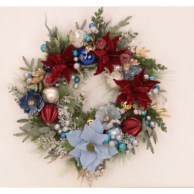 Blue & White Wreath