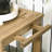 Natural Wood Bar Serving Cart With 2 Shelves And Wine Bottle Accommodation For Outdoors Outdoor Slots Garden Dining Rooms
