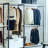 Versatile Freestanding Wood Closet System With Sturdy Metal Frame
