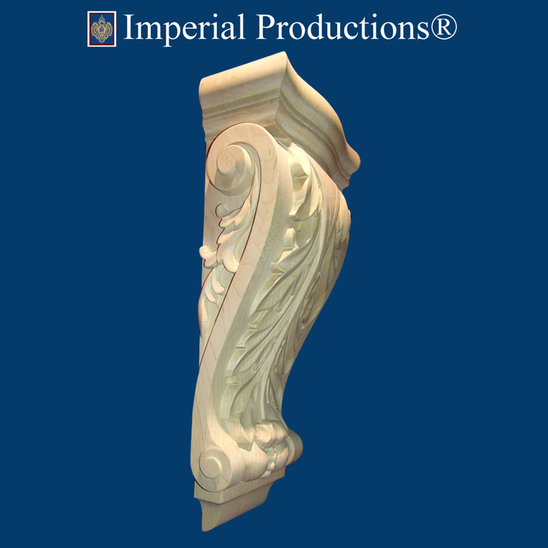 Corbeau érable Pilaster H 13 5/8 po x l 6 1/4 po x P 3 1/8 po, Érable dur
