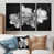 Toile avec cadre flottant noir