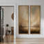 «Brown Cloudscape Horizon Glow», ensemble de 2 reproductions d'art murales encadrées sur toile 60 po x 20 po x 2 pièces-1234310587-1234310582