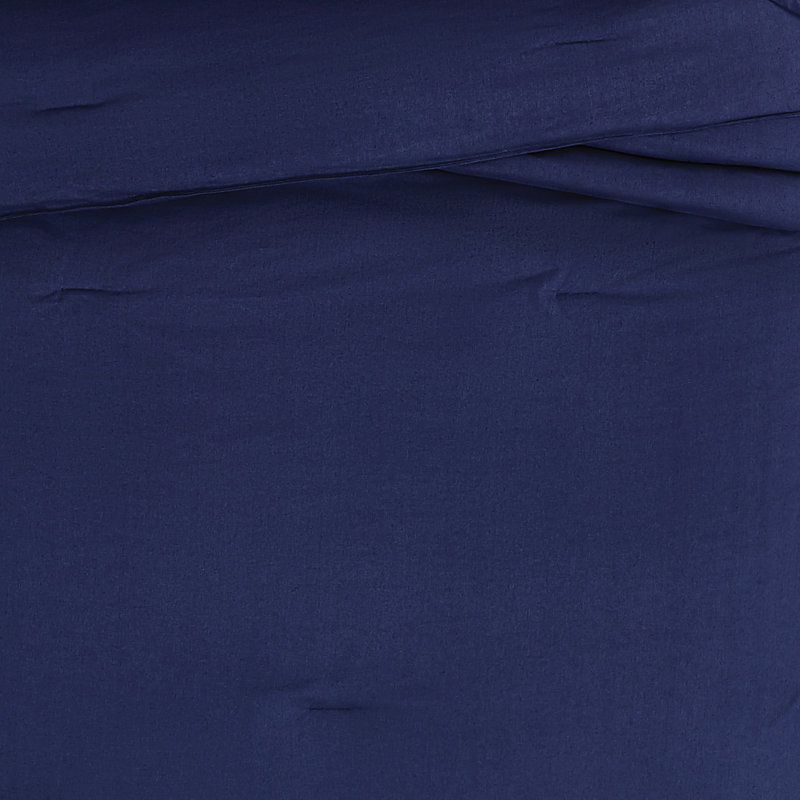 Nena Linen Standard Bedding, King Comforter + 2 King Pillow Shams, Navy