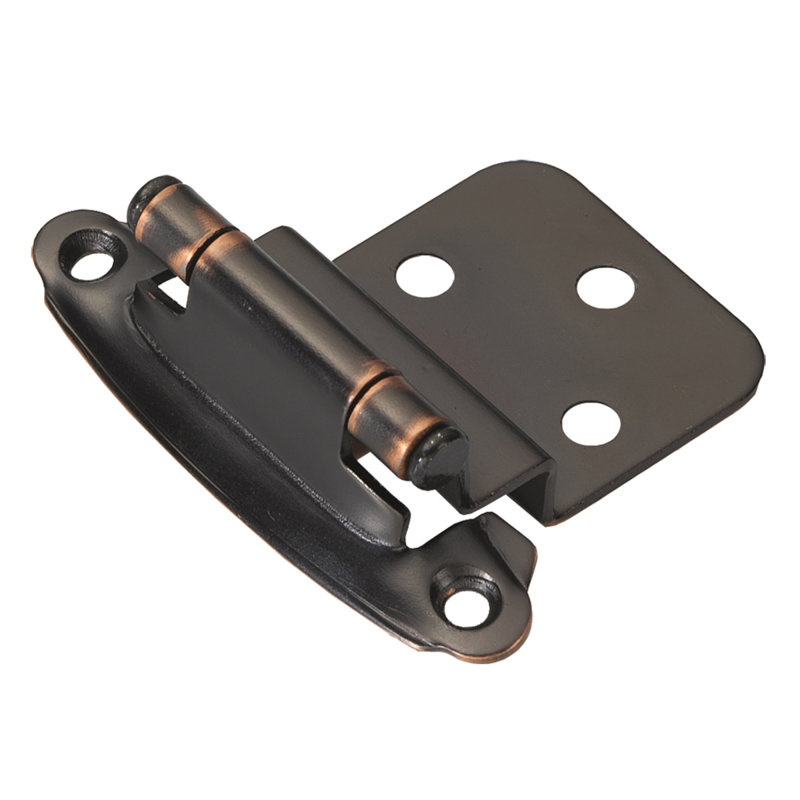 Surface Self-Closing Variable overlay Face Frame Self-Close - Winchester Brass - Cabinet Door Hinges (Set of 20), 20