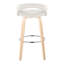 Ensemble de 2 tabourets de bar en velours à hauteur fixe Laurenzio (ensemble de 2)-294257722-280436970-280436972