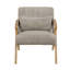 Chaise d'appoint rembourrée en velours côtelé-227100944