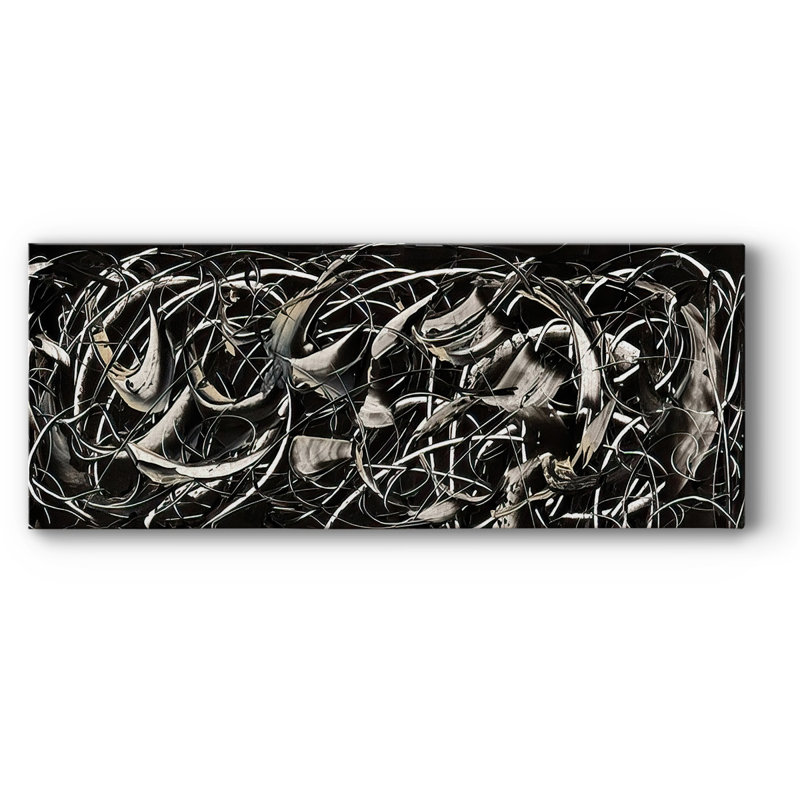 Mouvement linéaire Ii sur impression sur toile, H 24 po x l 60 po x P 1,5 po