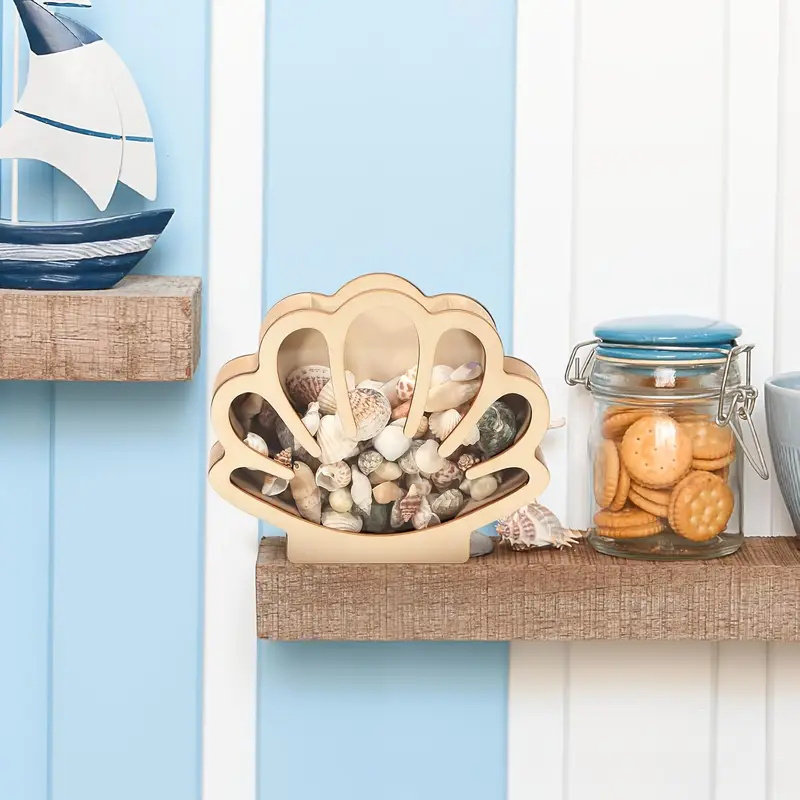 Boîte de rangement décorative en forme de coquillage