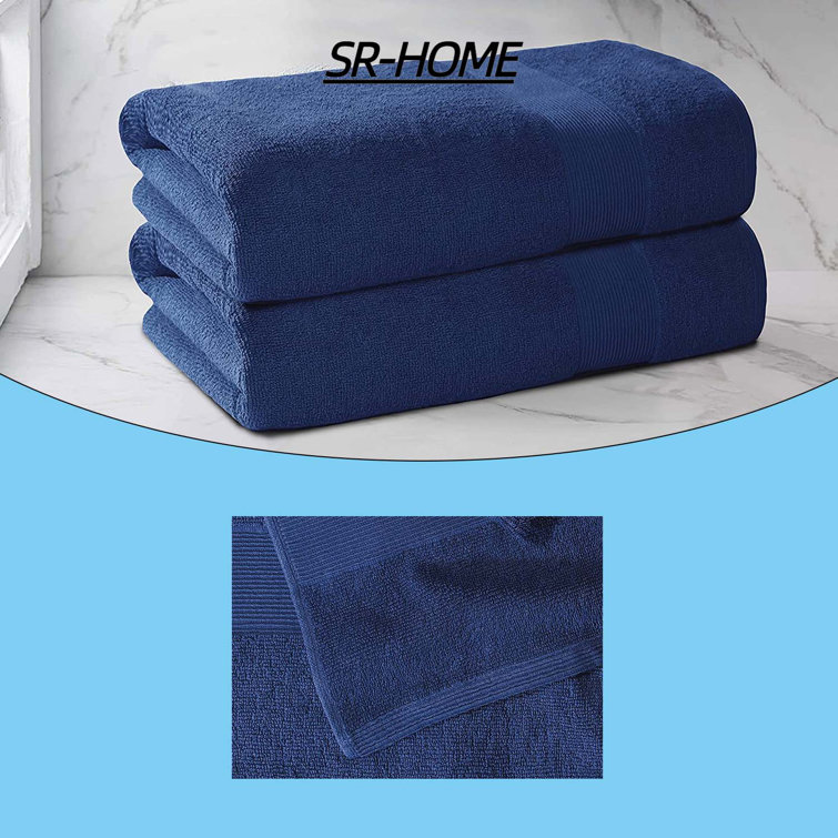 SR-HOME 2 Piece Cotton Bath Towel Set