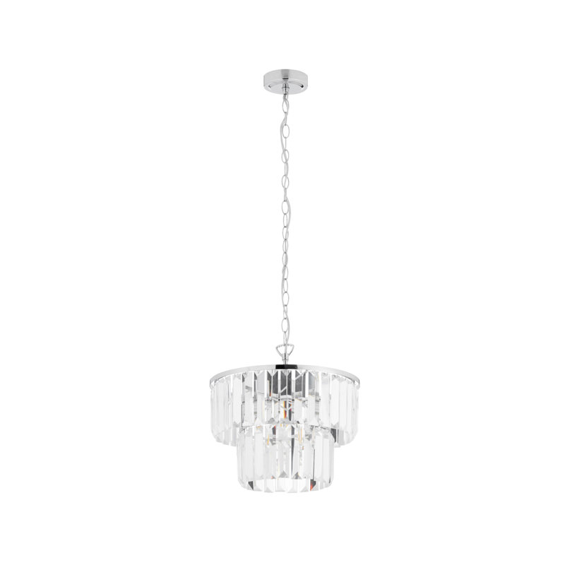 1 - Light Polished Chrome Plate Pendant