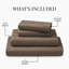 Ensemble de draps en bambou ultra doux - ensemble de 4 pièces - infroissable - feuilles de refroidissement avec poches profondes-648190567-612286664