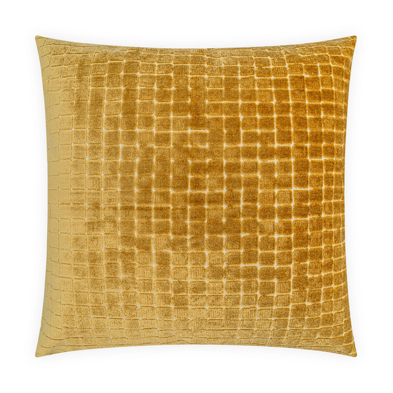 Ruoti Square Pillow Cover & Insert, Amber, Square 22"