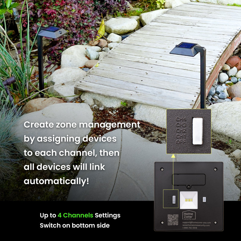 Solar Powered Integrated LED Pathway Light, Black