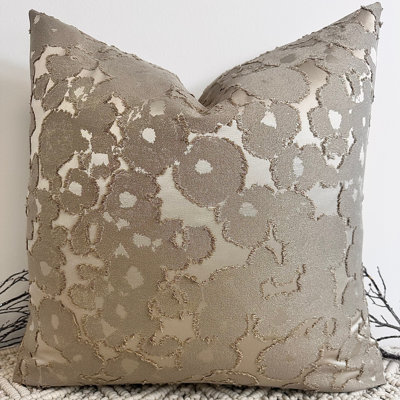 Abstract Brown Square Cushion Cover