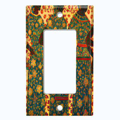 Copper Rust Patina Teal Print 1 - Gang Rocker Standard Wall Plate