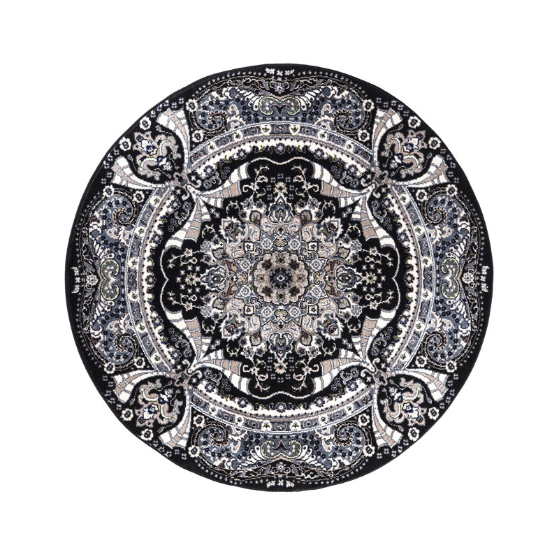 Floral Area Rug, Round 10cm