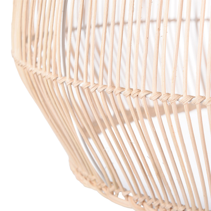 Luminaire suspendu en dôme blanc à 1 lumière Berklin, H 13,78 po x l 15,75 po x P 15,75 po