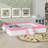 Upholstered Daybed Frame With Fence And Stairs-122526771-122526770