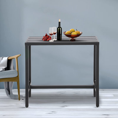Counter Height 36.97'' Iron Bar Table