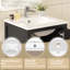 Meuble-lavabo moderne compact de 20 pouces avec lavabo en céramique, tiroir et porte à fermeture en douceur, organisateur double couche, tiroir séparateur et patins réglables-315342167