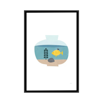 « un poisson rouge », impression sur toile