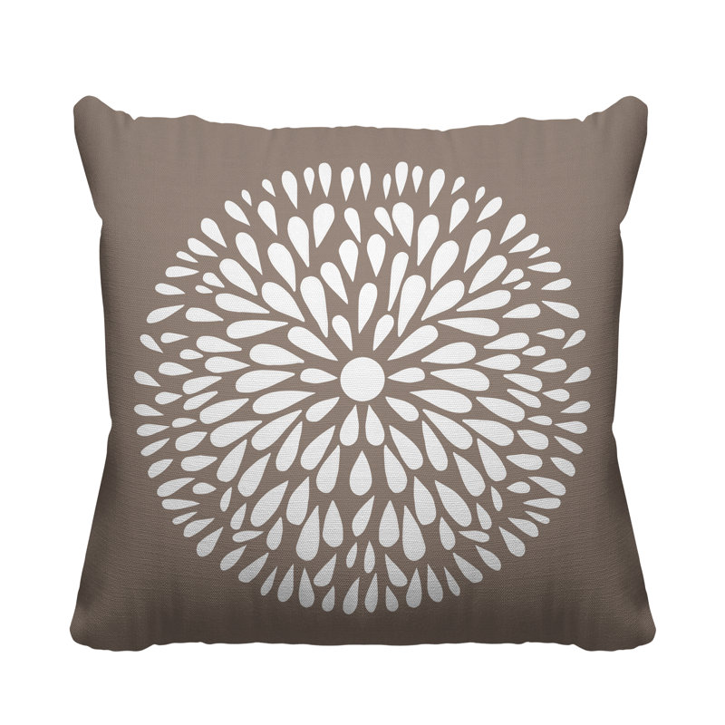 Coussin Pheobe, Beige, 17 po x 17 po, Carré