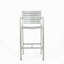 Tabourets de bar d'extérieur 29,50 po avec structure en aluminium antirouille, ensemble de 2