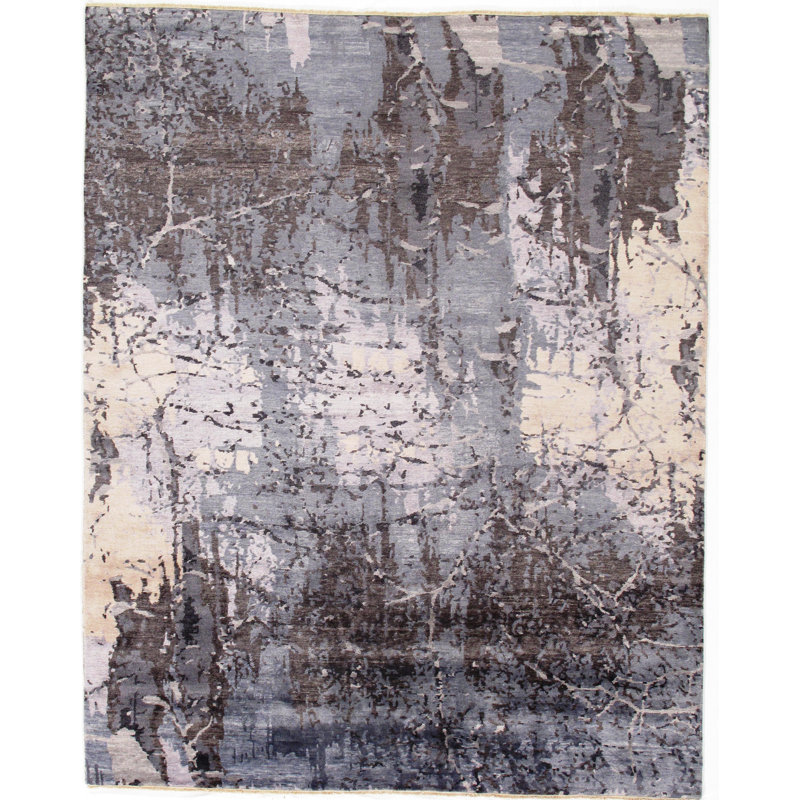 Silk Abstract Indoor Rug