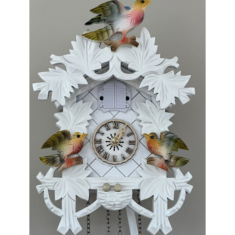  White German Quartz Cuckoo Clock