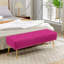 Banc rembourré en velours Chereese-915414880