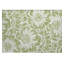Tapis extérieur lavable antidérapant à motif floral vert et ivoire 2 pi x 3 pi